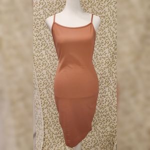 Dusty rose pink backless dress